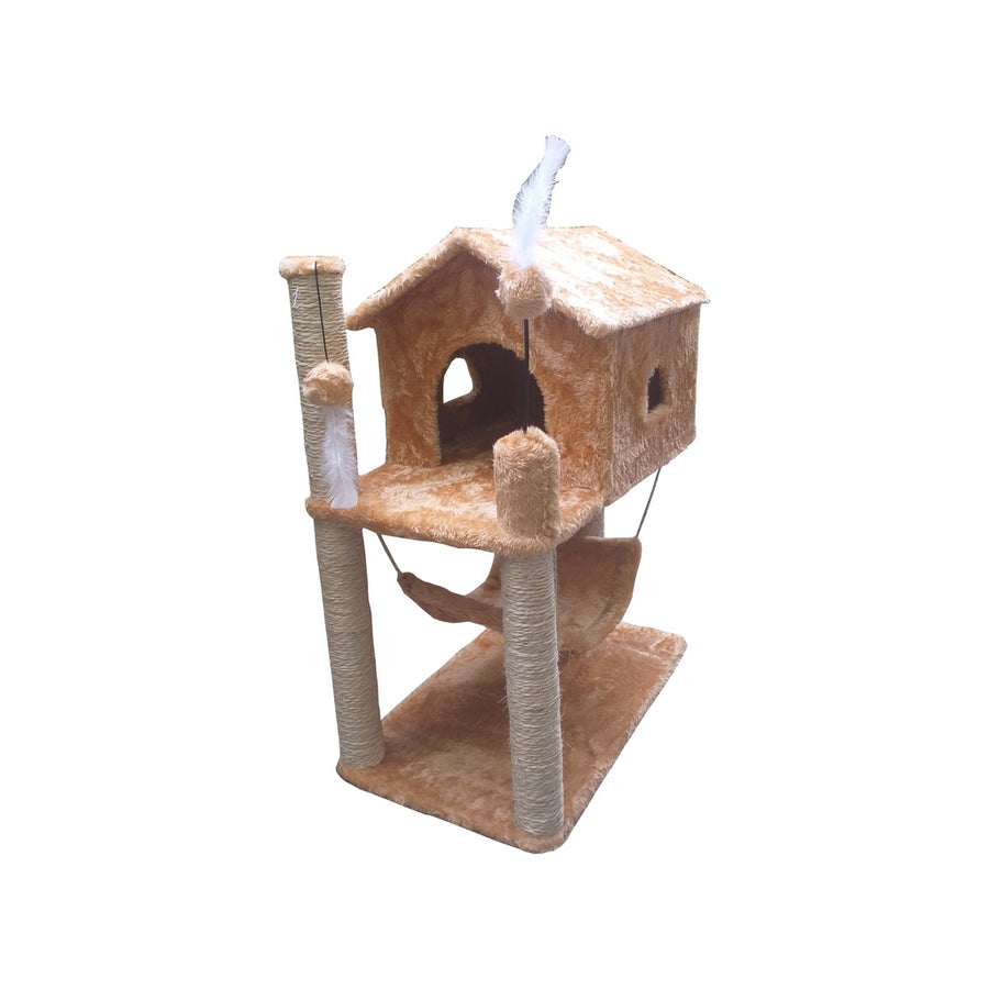 Arranhador Casa com Rede para Gatos