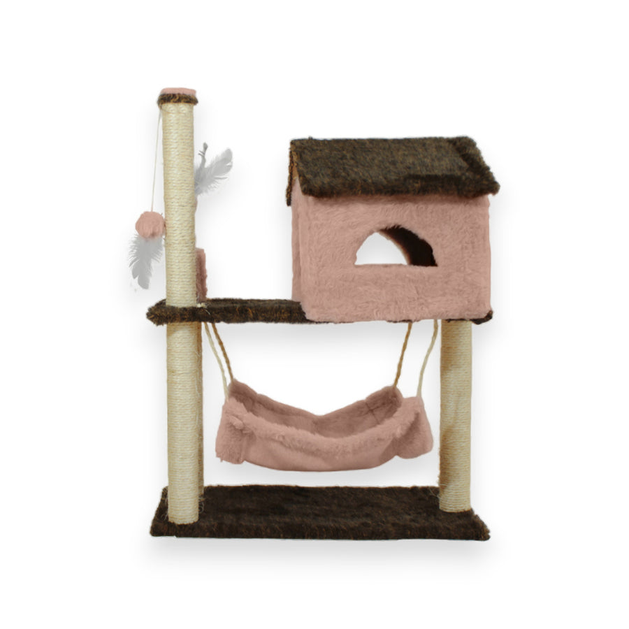 Arranhador Casa com Rede para Gatos