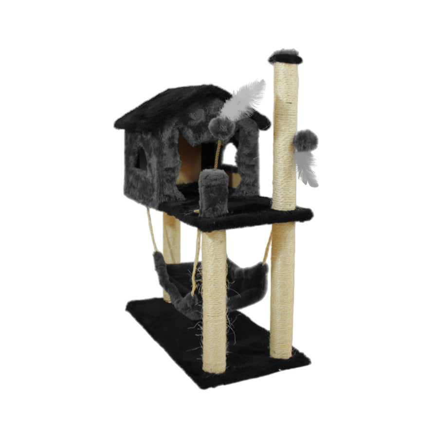 Arranhador Casa com Rede para Gatos