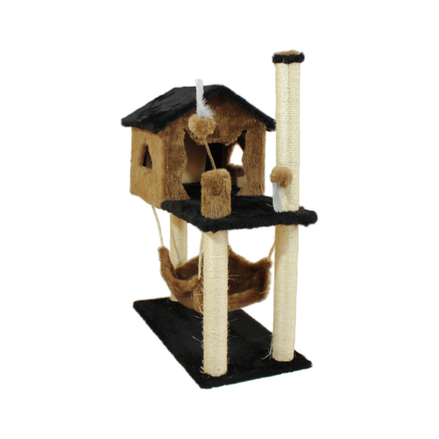 Arranhador Casa com Rede para Gatos