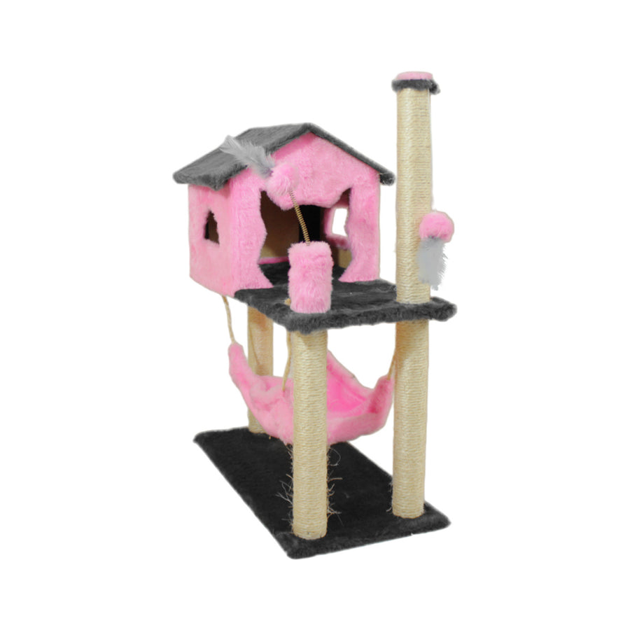 Arranhador Casa com Rede para Gatos
