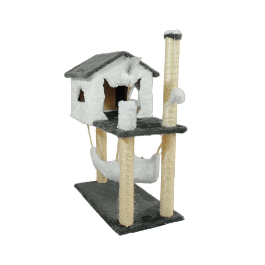 Arranhador Casa com Rede para Gatos